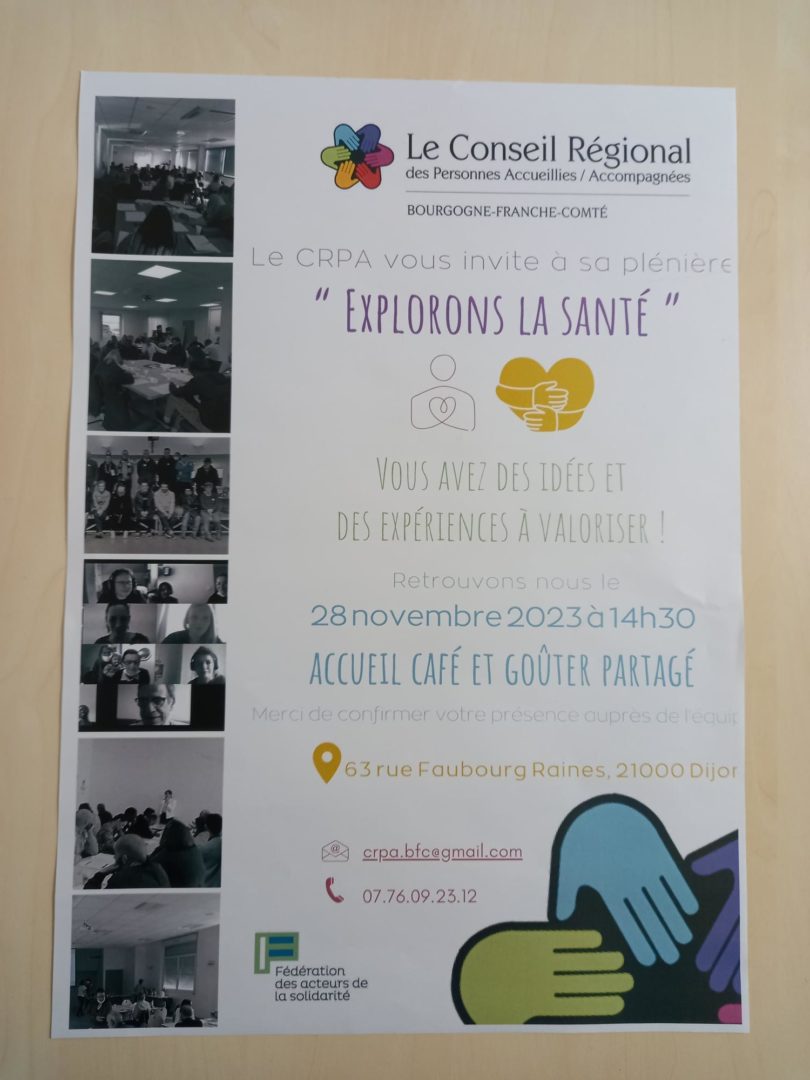 RETOUR sur la plénière CRPA du 28 novembre 2023