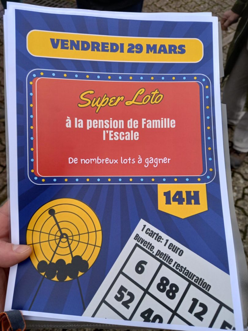 LE LOTO DE LA PENSION DE FAMILLE L&rsquo;ESCALE