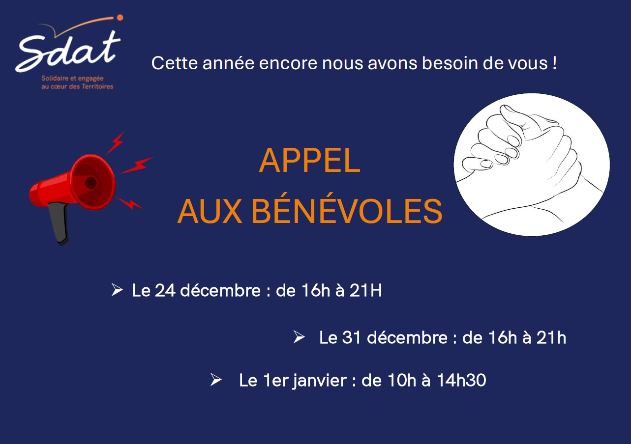 APPEL AUX BÉNÉVOLES